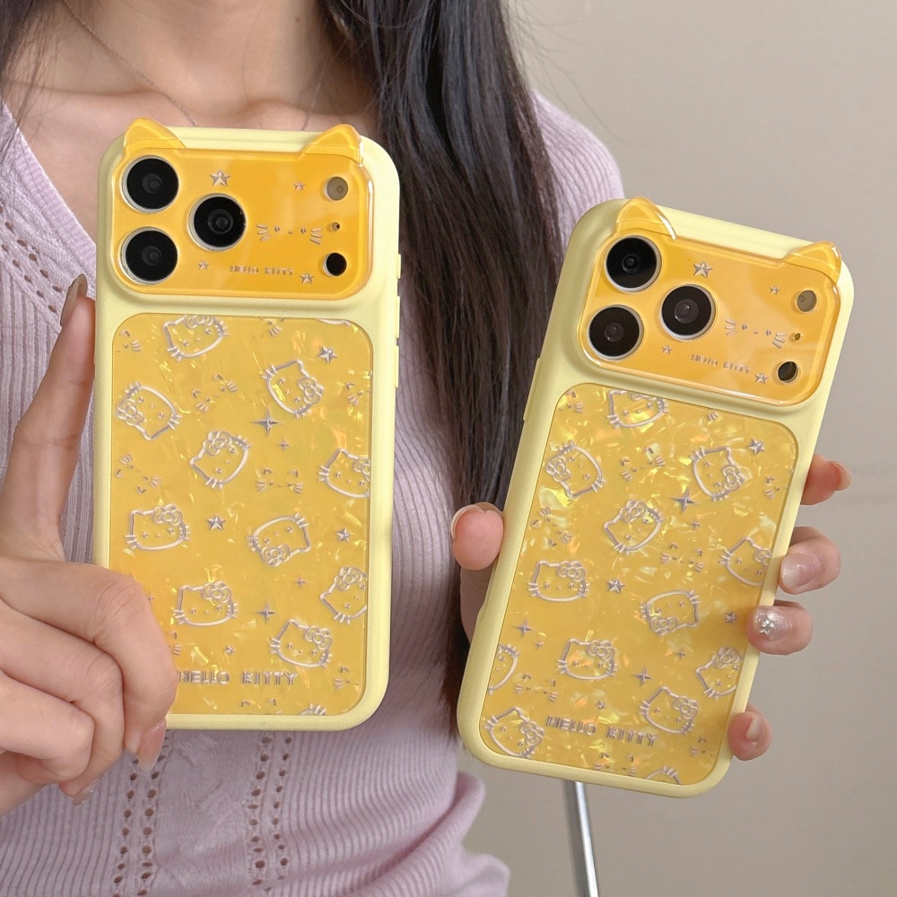 Phone Accessories Display - Korean Lemon Yellow Full Screen Cute