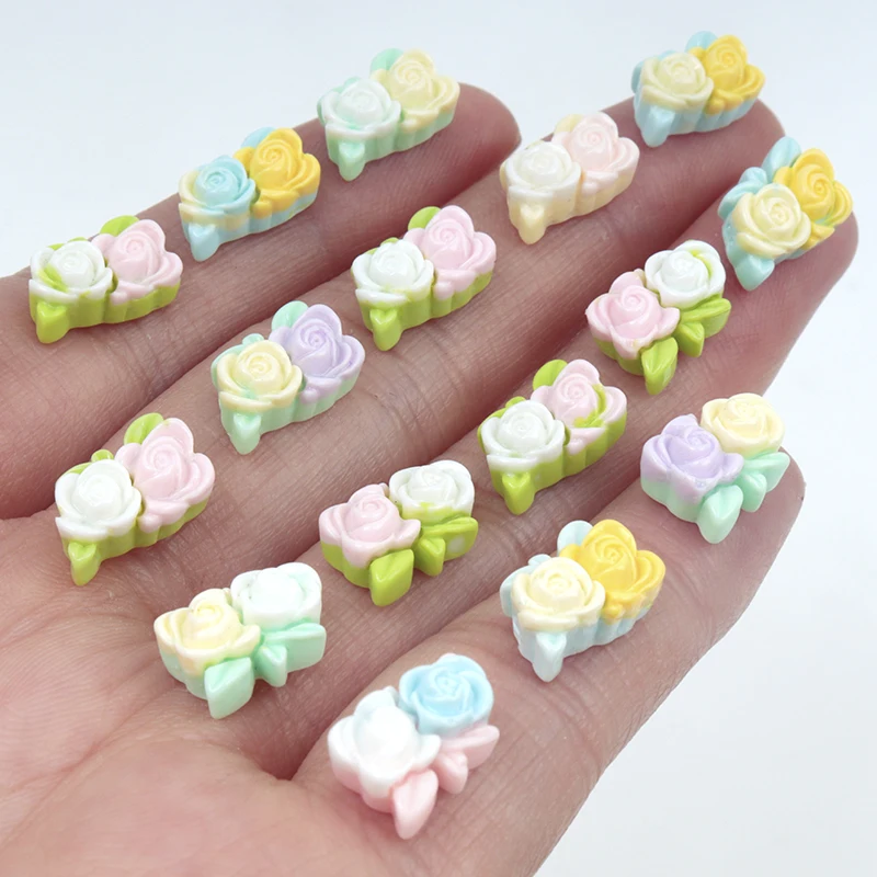 Phone Accessories For 11 Year Old Girl - 30/300pcs Mini Flowers Resin Patch Nairl