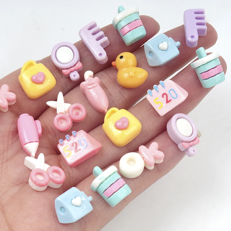 Phone Accessories For 11 Year Old Girl - 30/300pcs Mirror Comb Girl Series Resin