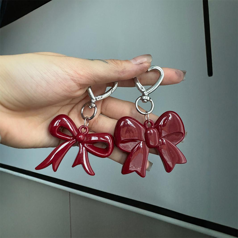 Phone Accessories Red - Exquisite Temperament Red Heart Bow Charms