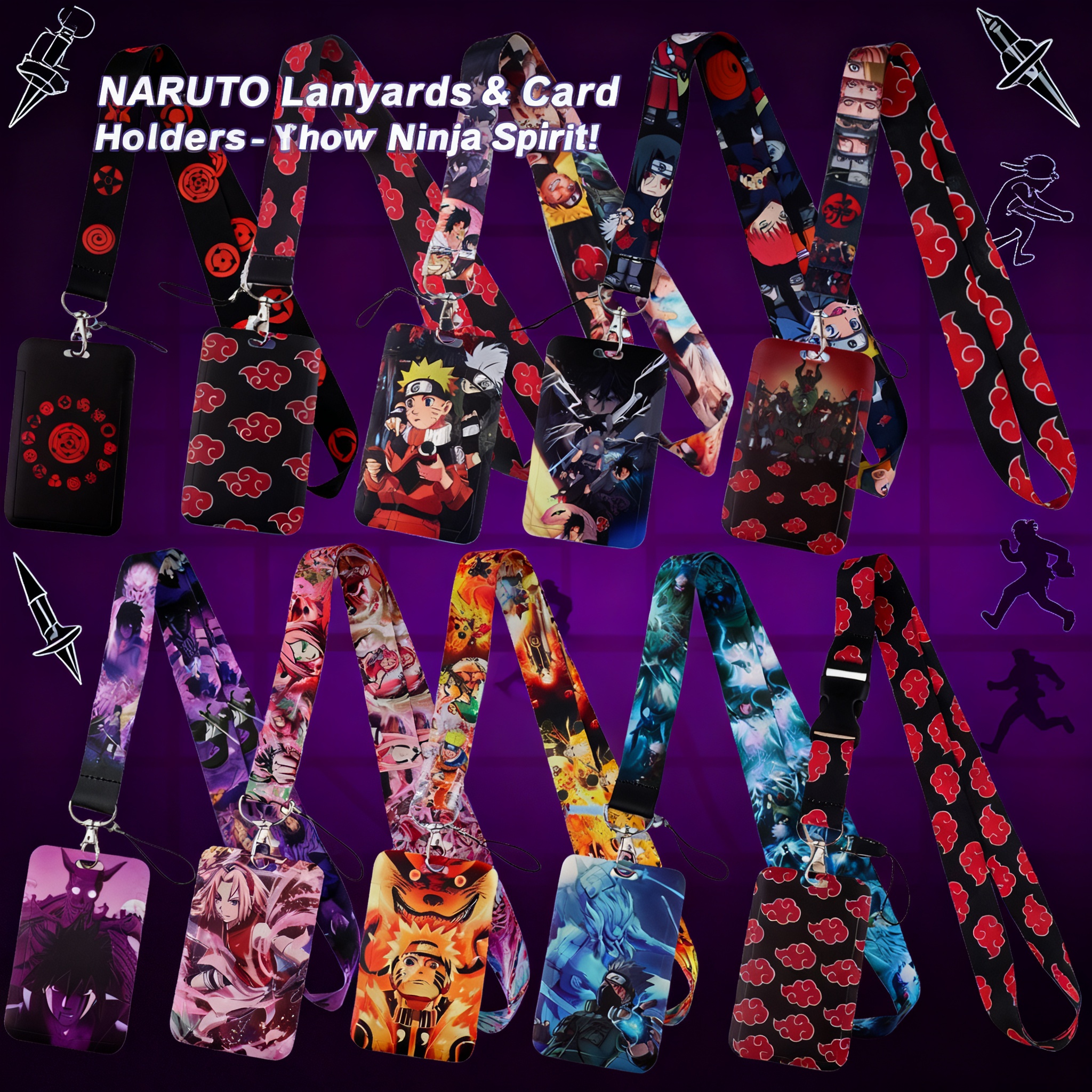 Phone Accessories Red - Japanese Anime Red Clouds Business Credit