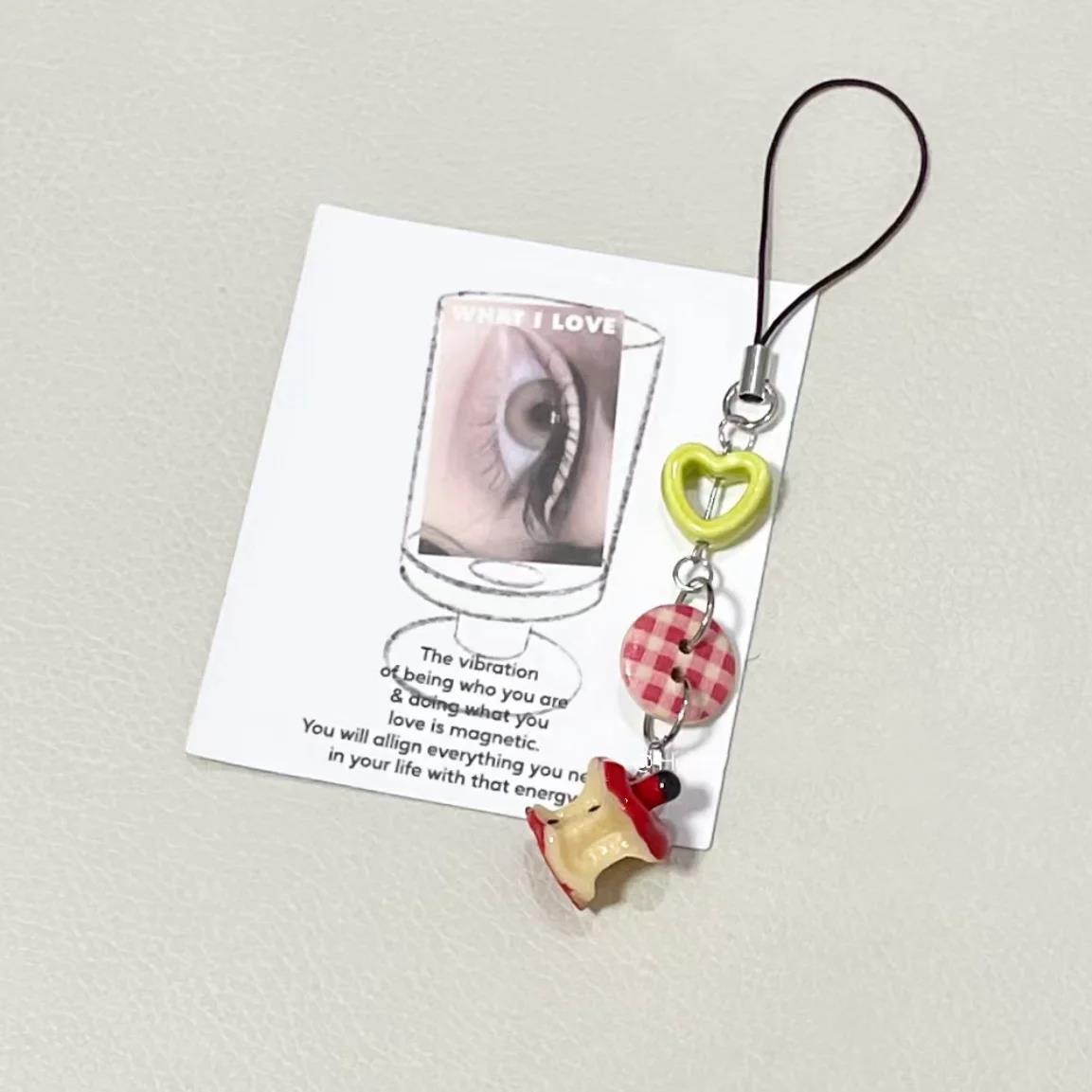 1pc Mini Phone Charms Pendant  - Phone Accessories Red recension och pris