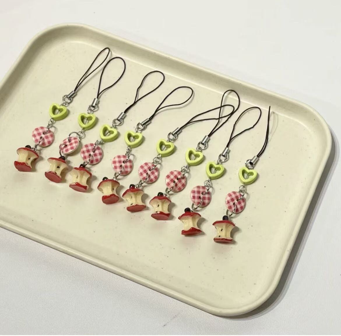 1pc Mini Phone Charms Pendant  - Phone Accessories Red recension och pris