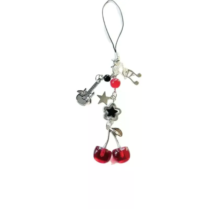 1 Piece Charms Red Cherry Bow  - Phone Accessories Red recension och pris