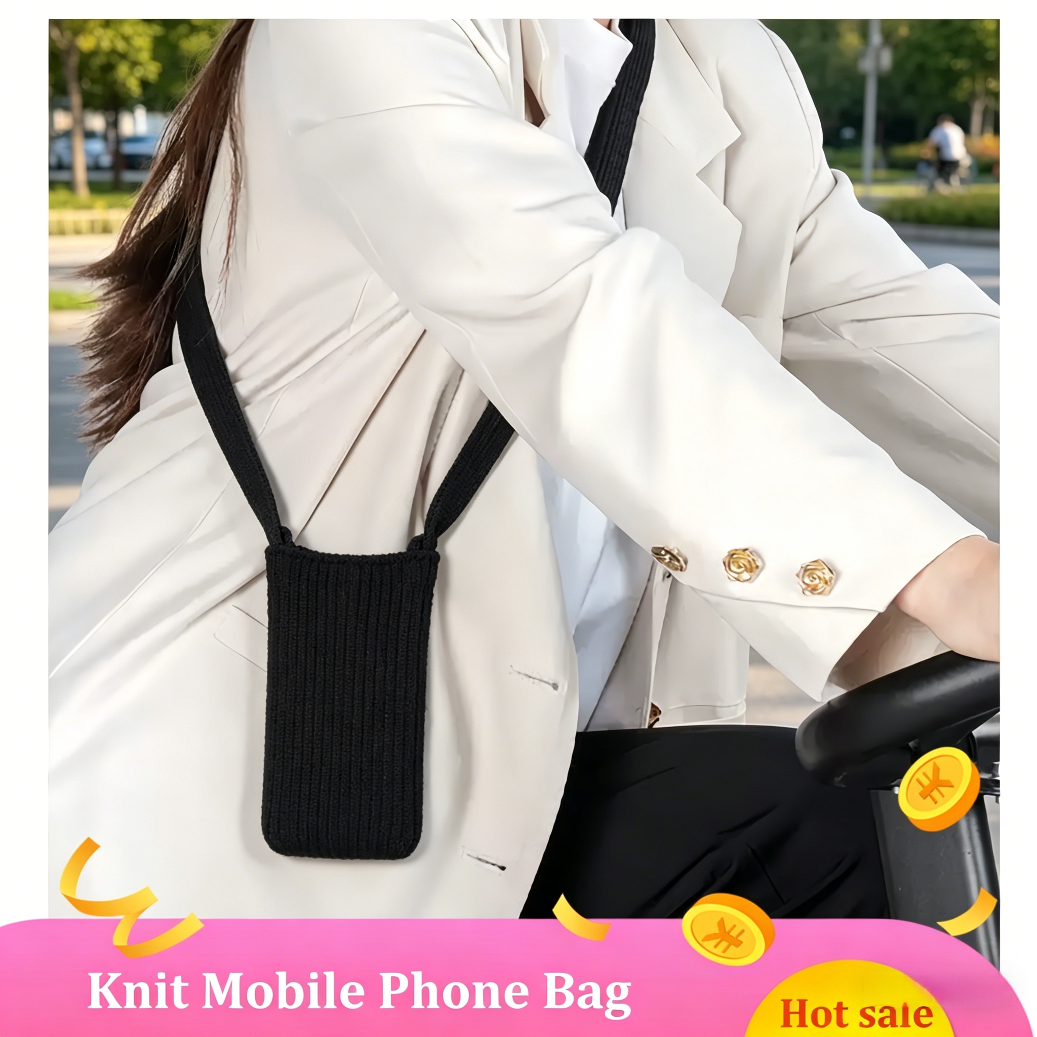 New Phone Pocket Woven Bag Sho - Phone Accessories Usa recension och pris