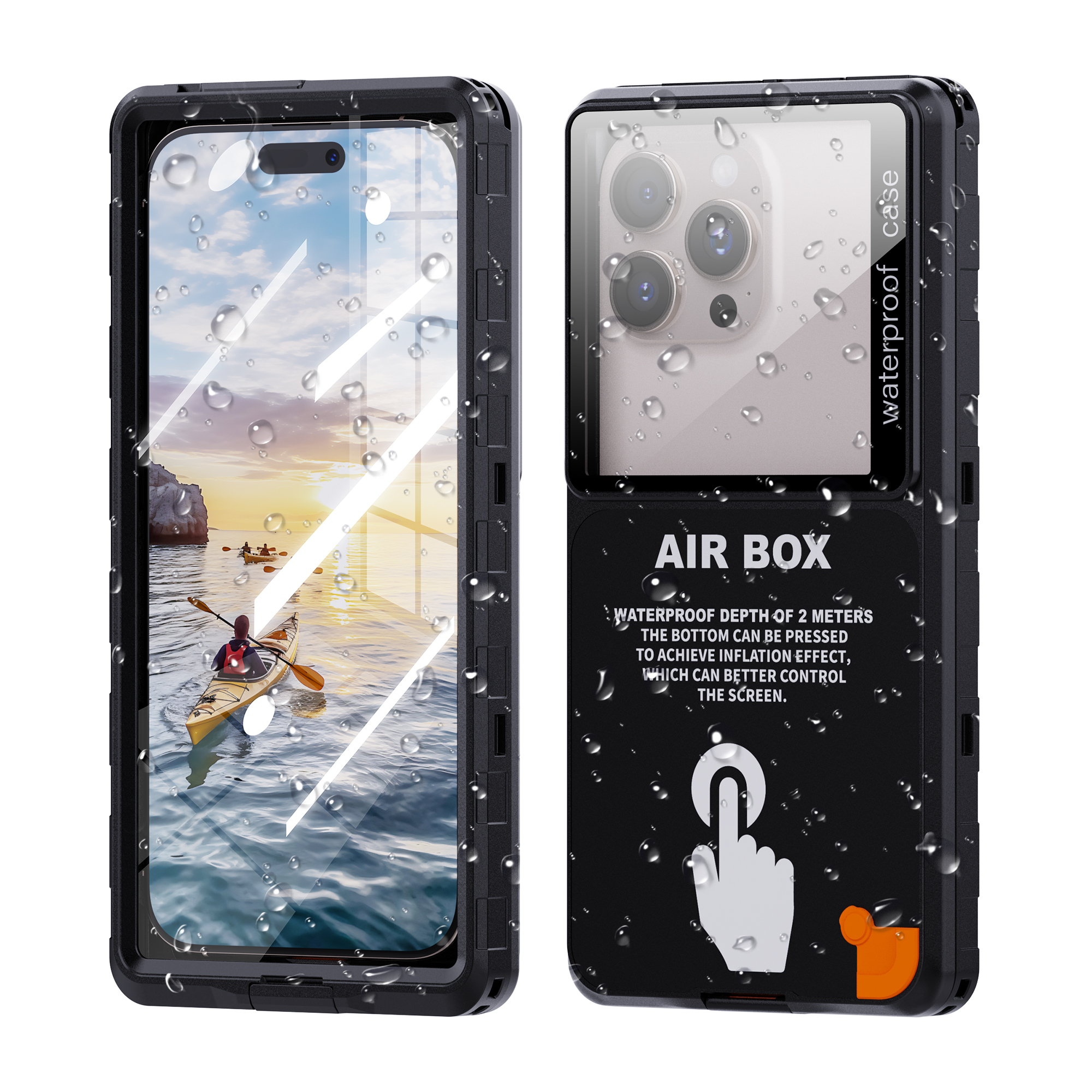 Shellbox-IP68 Waterproof Phone - Phone Accessories Display recension och pris