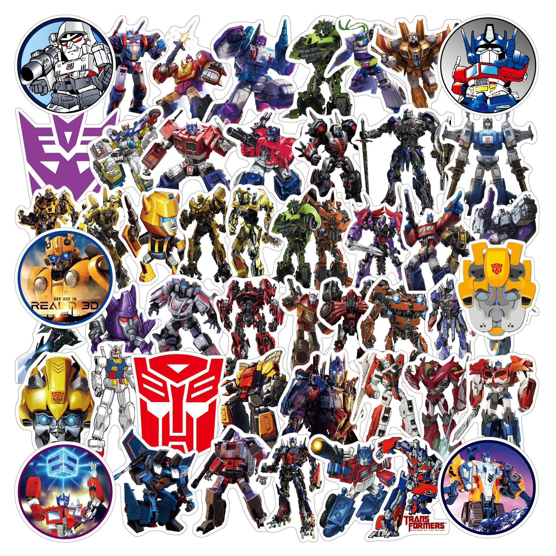 50pcs Kawaii Hasbro Transforme - Phone Accessories For 11 Year Old Girl recension och pris