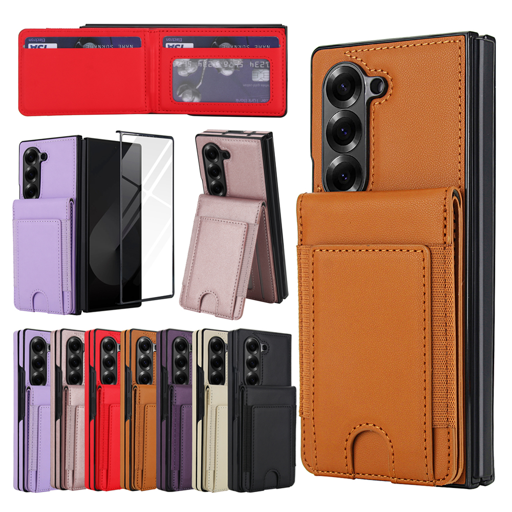 Retro Pure Color Leather Phone - Phone Accessories Display recension och pris