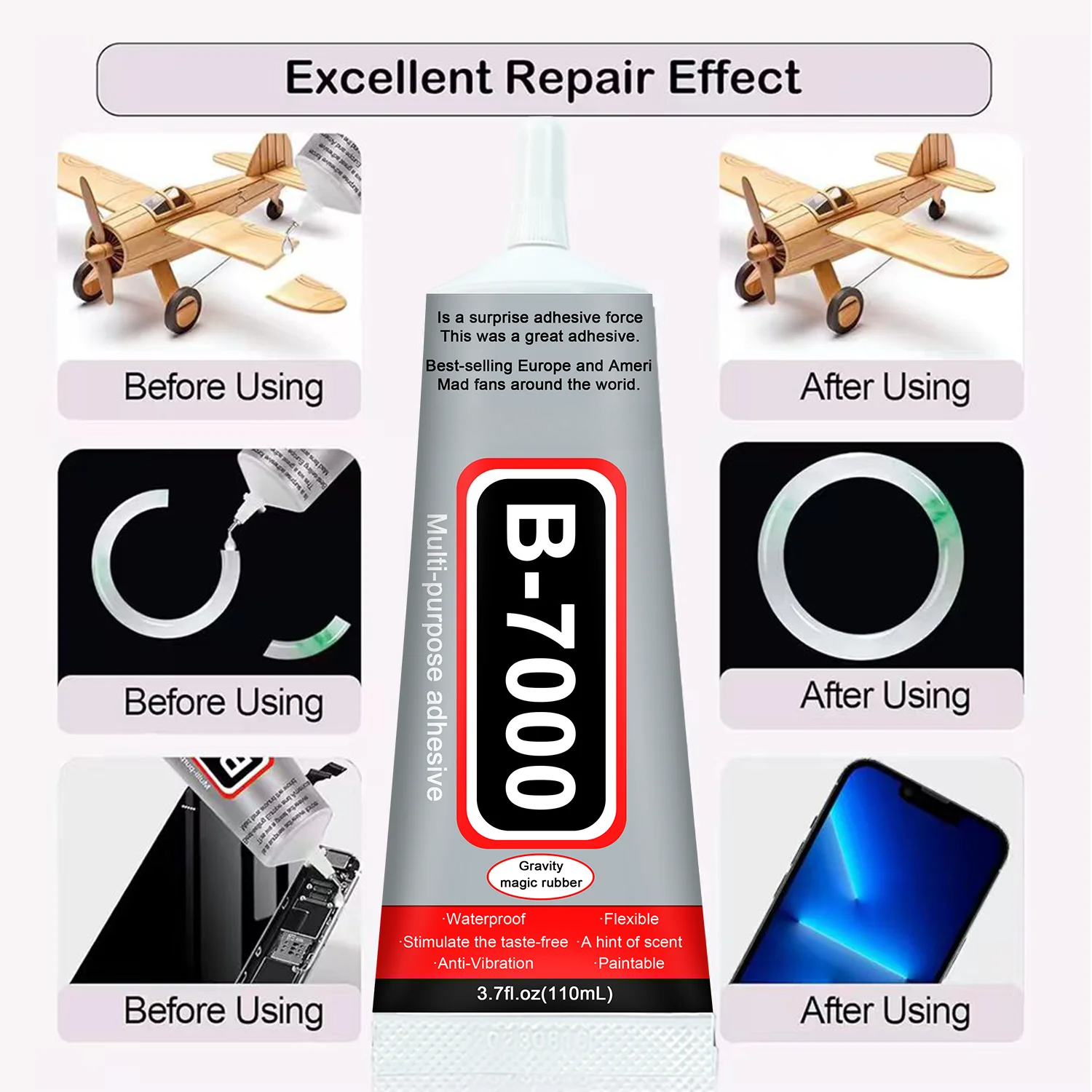 Super Glue B-7000 Loolifl 1-10 - Phone Accessories Display recension och pris