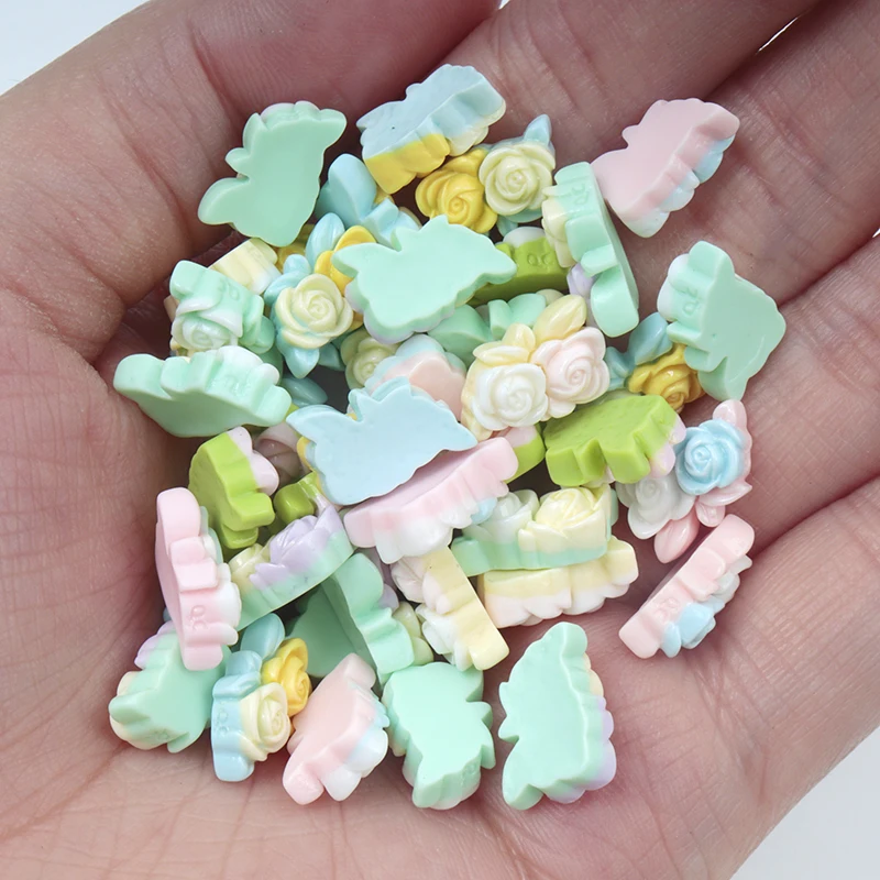 30/300pcs Mini Flowers Resin P - Phone Accessories For 11 Year Old Girl recension och pris