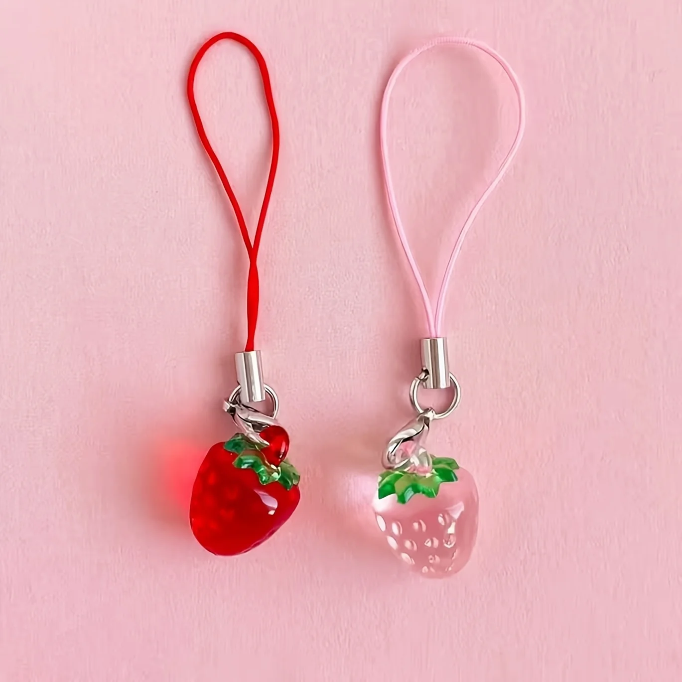 Cute Strawberry Mobile Phone P - Phone Accessories Red recension och pris