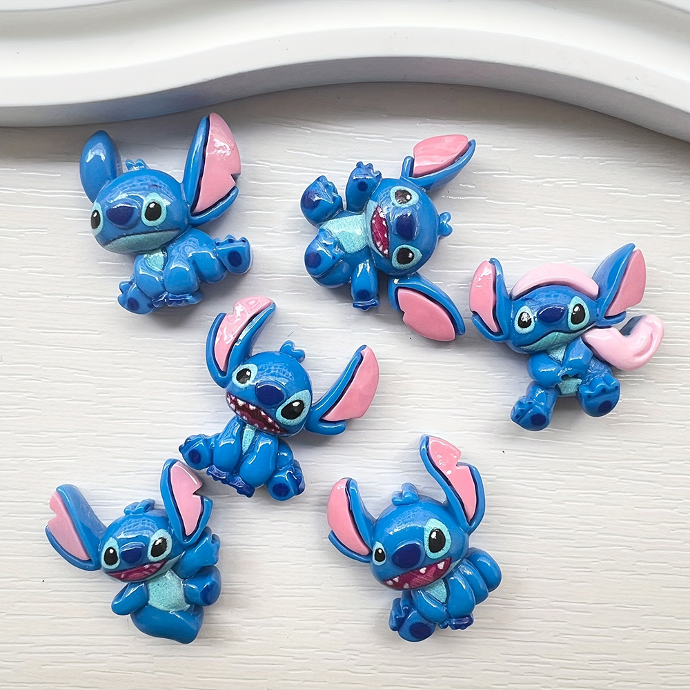 6pcs/lot Stitch Resin Hair Cli - Phone Accessories For 11 Year Old Girl recension och pris