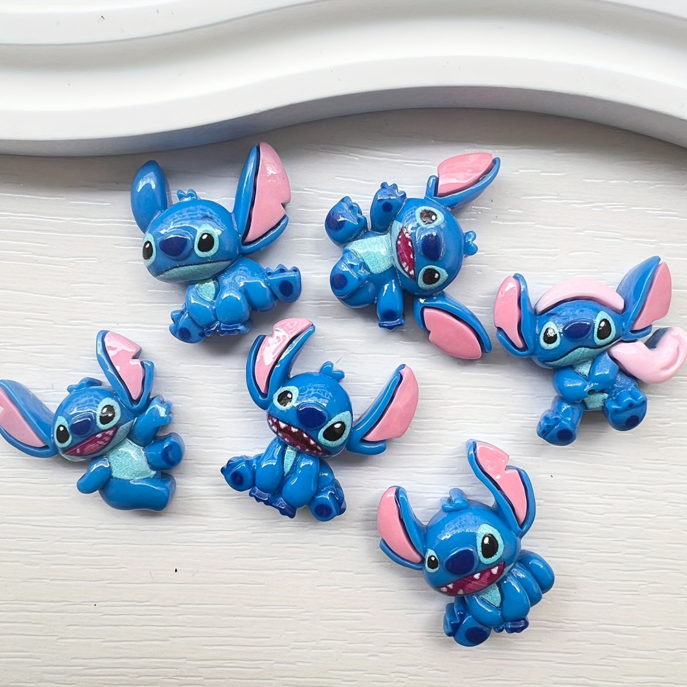 6pcs/lot Stitch Resin Hair Cli - Phone Accessories For 11 Year Old Girl recension och pris
