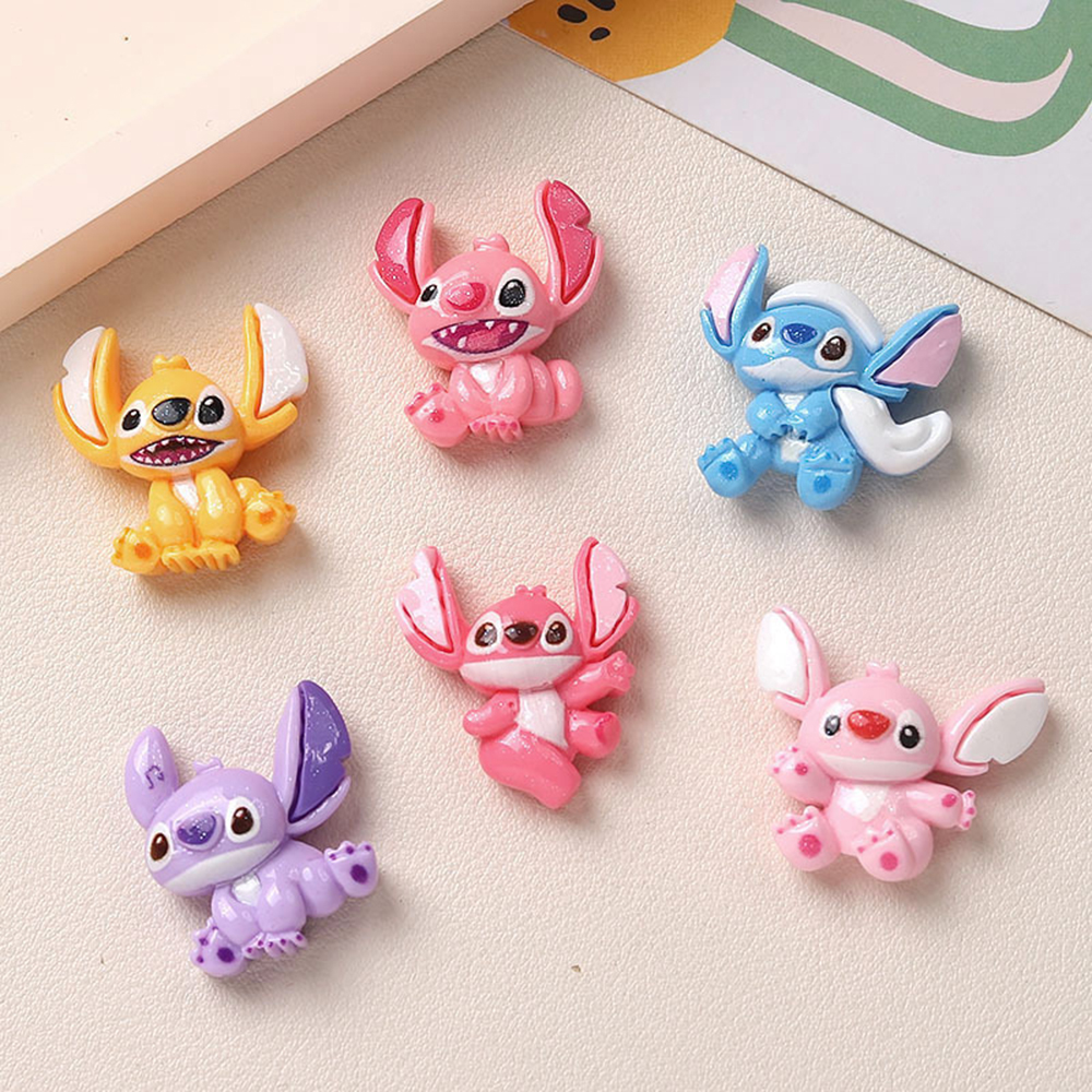 6pcs/lot Stitch Resin Hair Cli - Phone Accessories For 11 Year Old Girl recension och pris