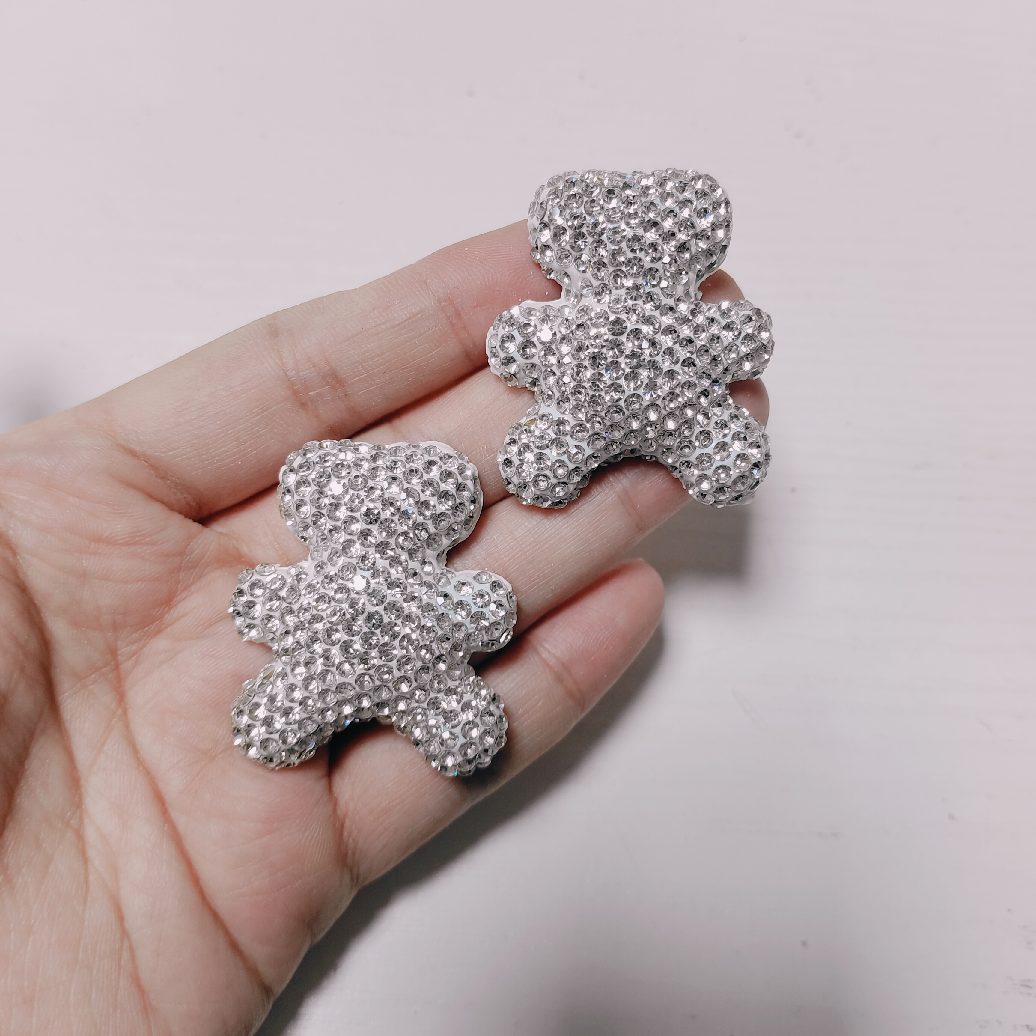 2Pcs Shiny Full Rhinestone Bea - Phone Accessories Red recension och pris