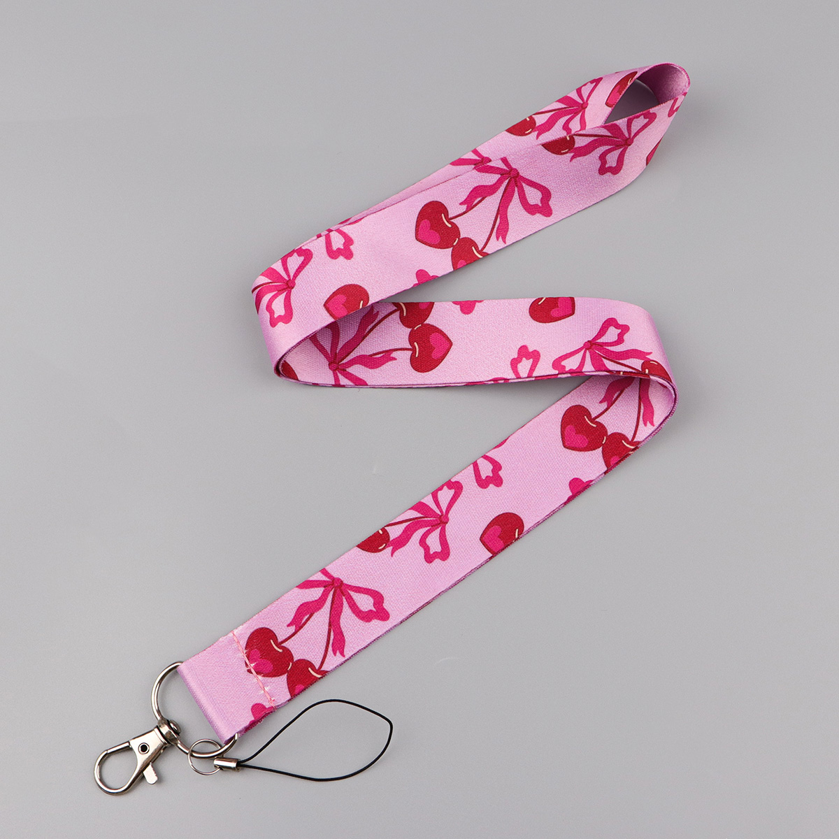 Trendy Pink Cherry Lanyard Key - Phone Accessories Red recension och pris