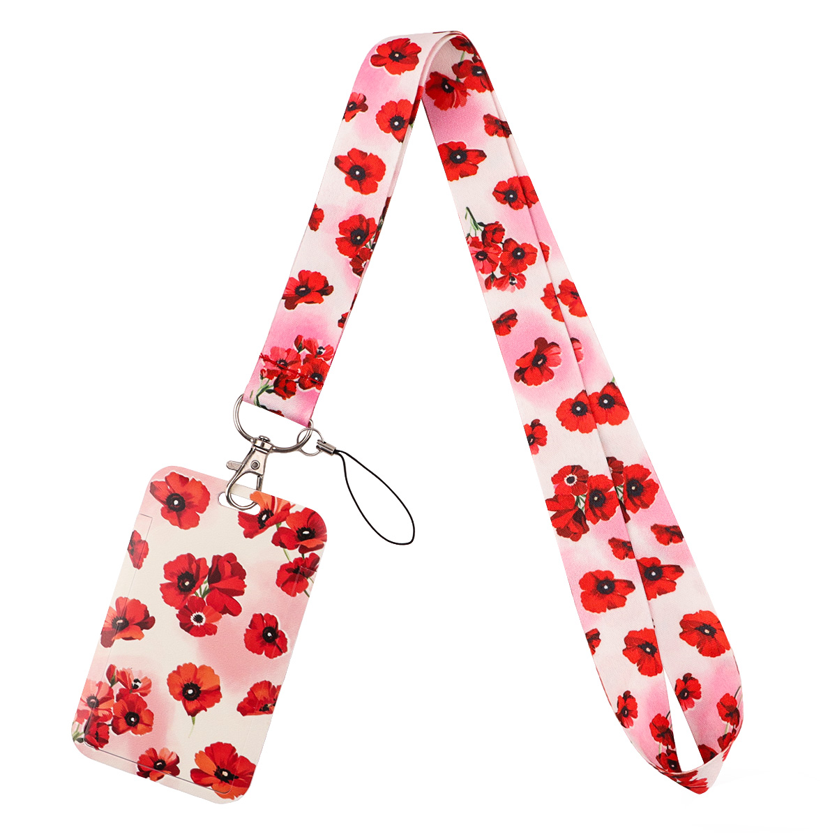 Trendy Pink Cherry Lanyard Key - Phone Accessories Red recension och pris