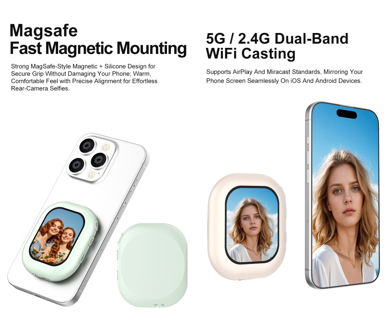 Wireless Mini Magnetic Selfie  - Phone Accessories Display recension och pris
